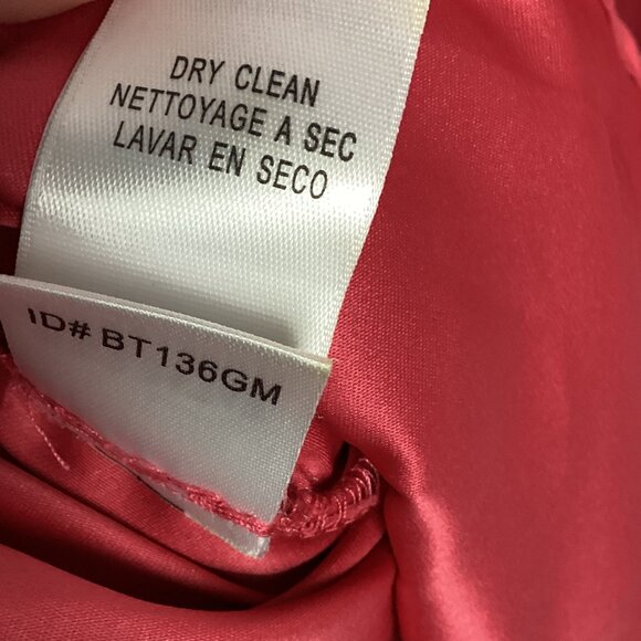 BCBG MaxAzria Strapless Cocktail Dress Pink Satin - Picture 11 of 14